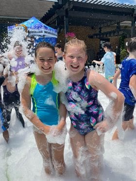 Foam party at a daycare in balyntine, nc